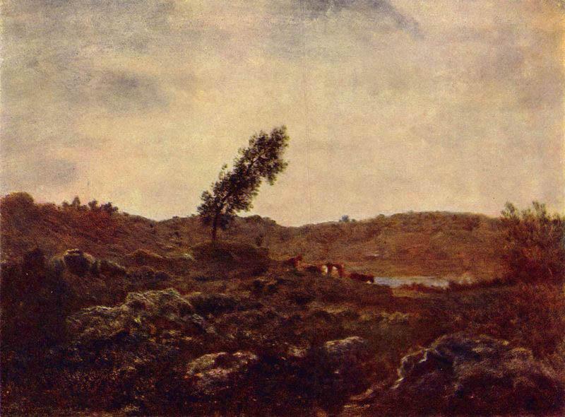 Theodore Rousseau Barbizon landscape, Sweden oil painting art